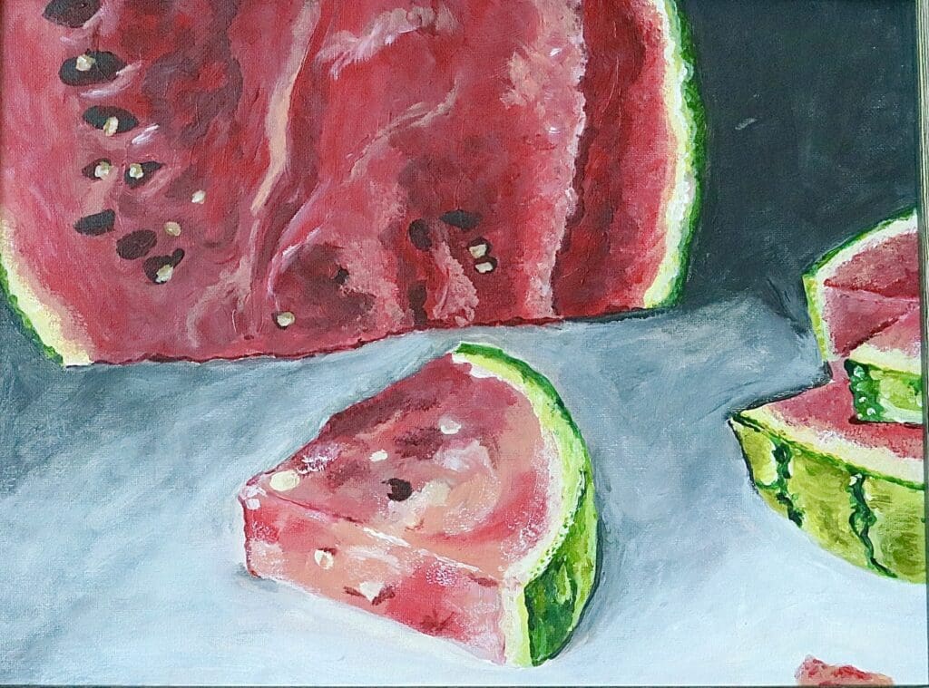 Food artwork and summer art shows
