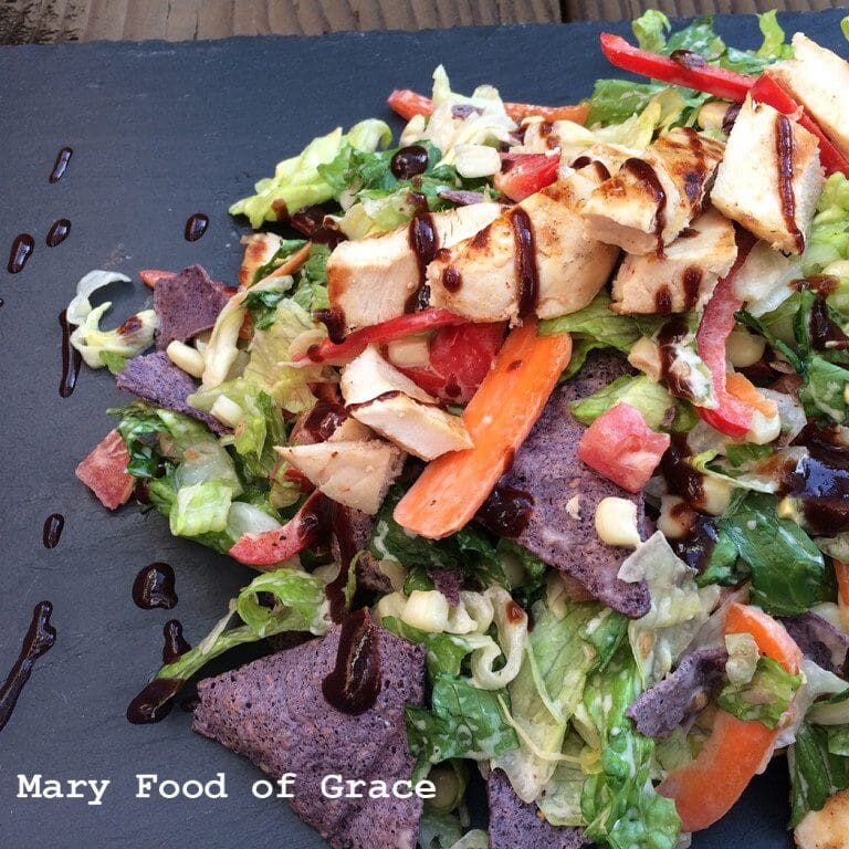 Barbeque chicken salad