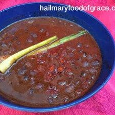 a bowl of Black Beans